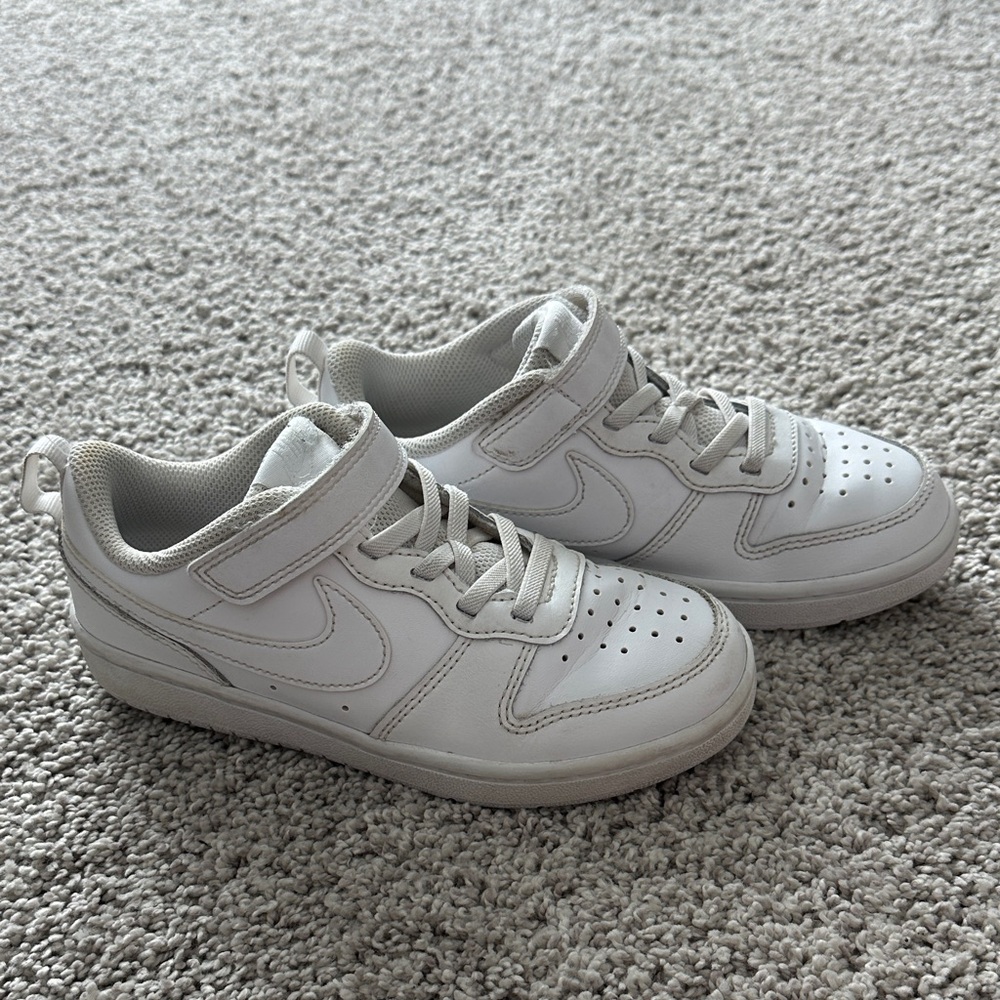 Nike Kids’ Court Borough Low Recraft White Sneakers
